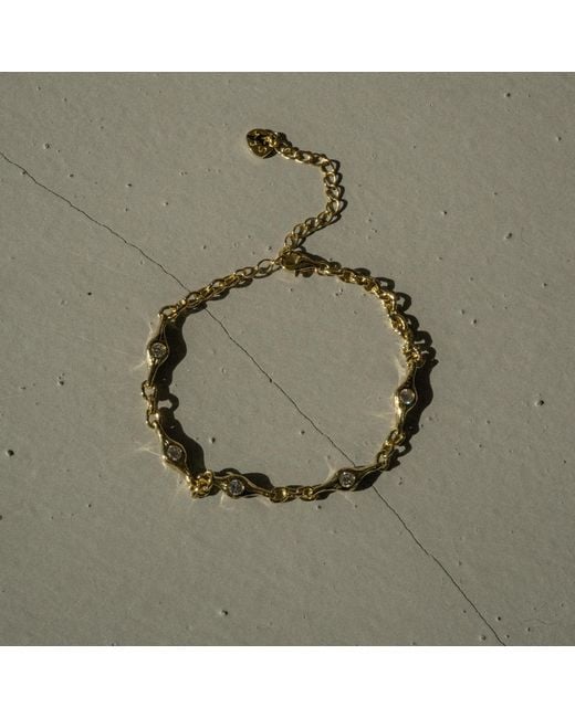 Martina Rozenberg Smira Jewelry Metallic Pedra Bracelet