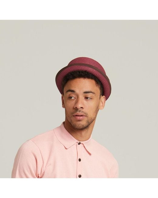 Dasmarca Hats Purple Dasmarca Rico Summer Telescope Crown Lightweight Breathable Rude-Boy Mod Porkpie Hat for men
