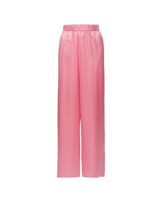 Anse Victorin Pink Emma Silk Pants