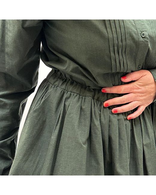 GROBUND Green Rigmor Dress
