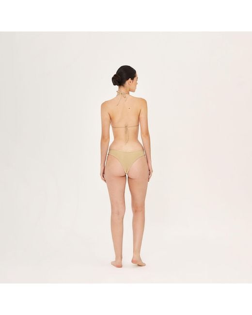 Aguaclara Metallic Doree Triangle Top