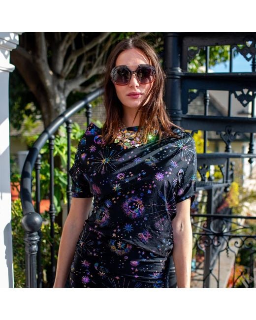 Jennafer Grace Black Celestia Angle Dress