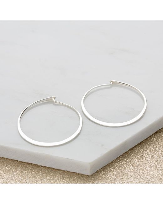 Scream Pretty Metallic Flat Hoop Earrings
