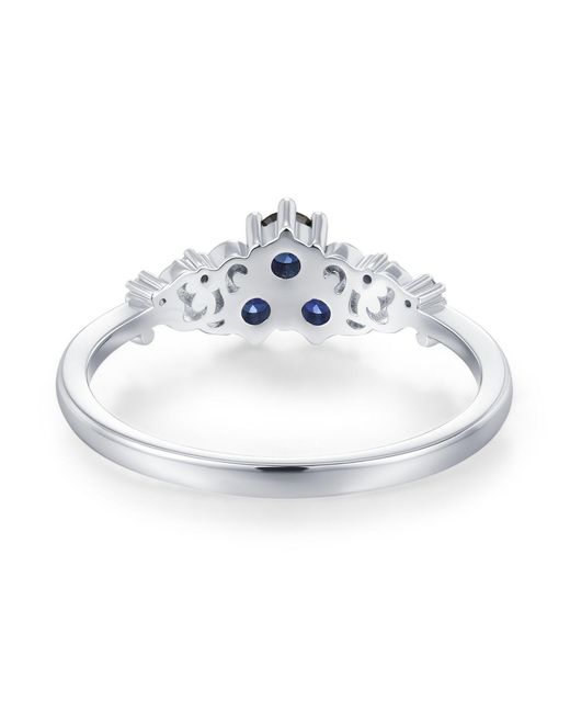Azura Jewelry New York Blue Sapphire Of The Waterborn Ring Vermeil