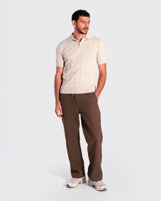 Far Afield Natural Neutrals Jacobs Knit Polo for men