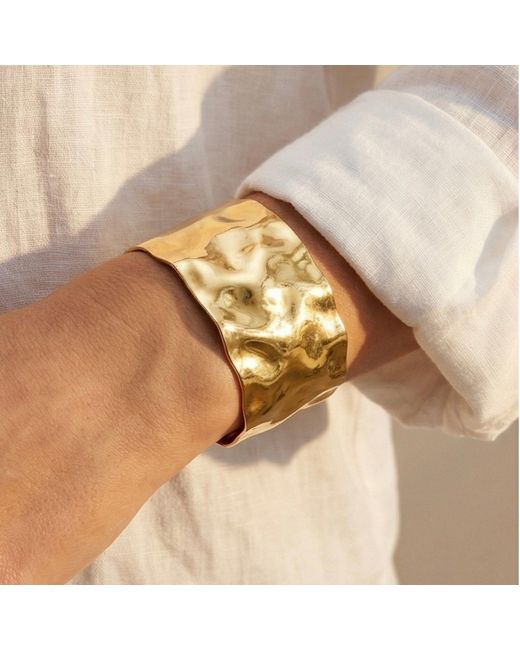 Divine Aria Metallic Cuff Bangle Tarnish Free Indian Plated