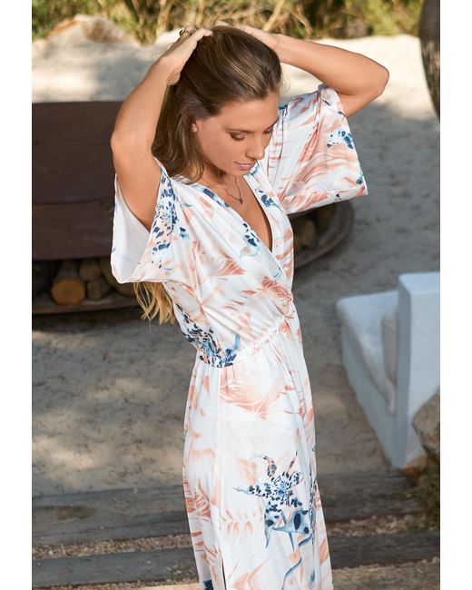 Chic by Lirette White Kimono Dress Lotus Contadora