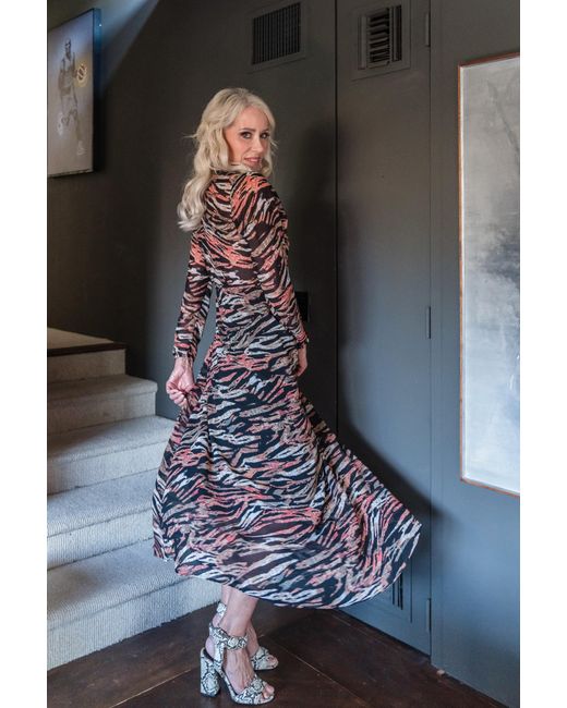 Jennafer Grace Brown Triana Tiger Minaret Dress