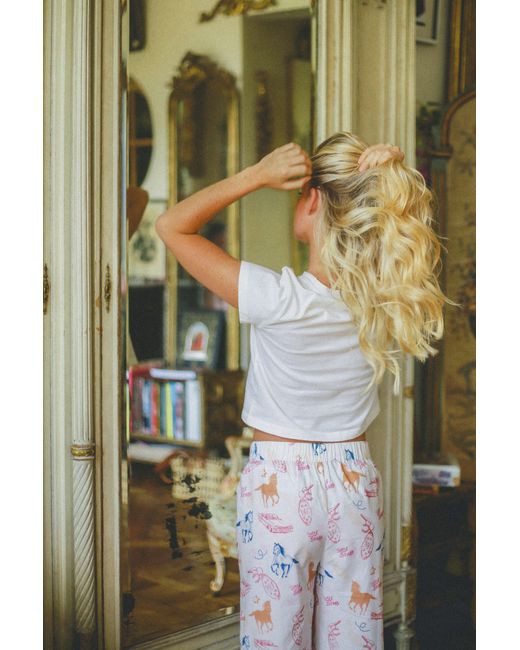 Wild Lovers White Roselie Pjyama Trousers