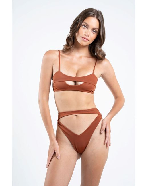 Sunsitiva White Malta Upf Bikini Bottom