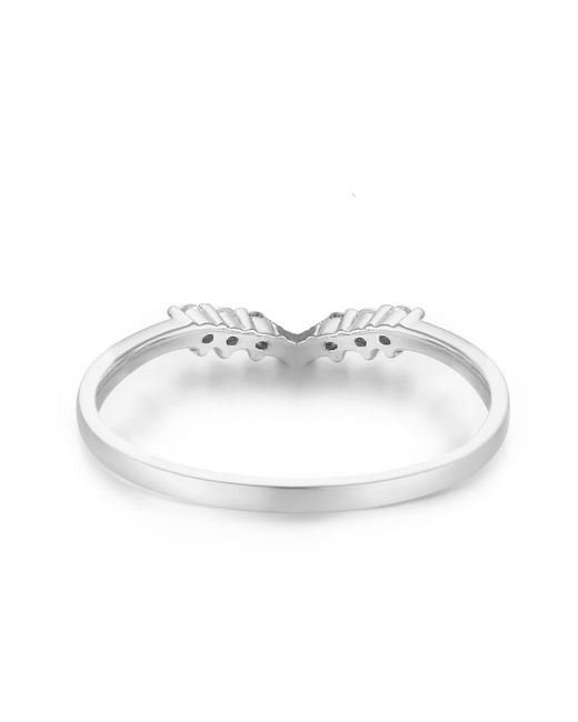 Azura Jewelry New York Metallic Hearty Heart Stacking Band Vermeil