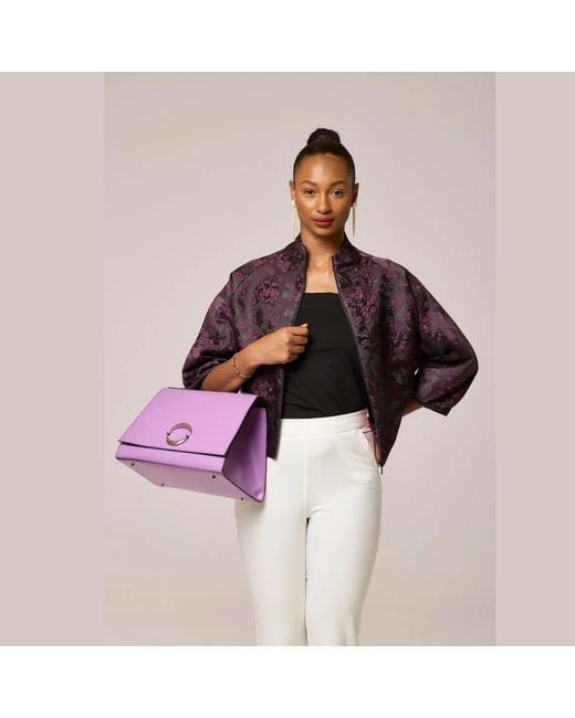 Lioness by Tf Purple Flowered Jacket