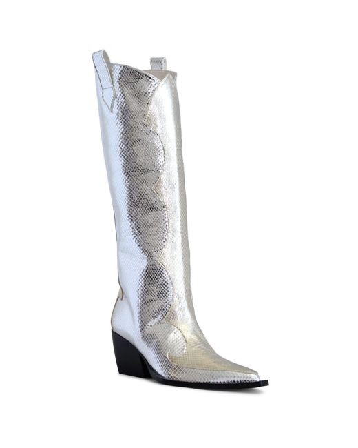Terry De Havilland Gray Jessie Cowboy Boots