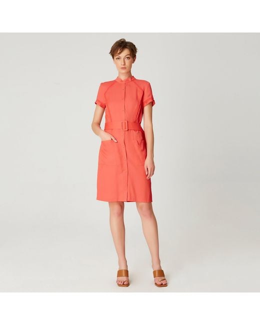 Smart and Joy Short Structured Shirt Dress