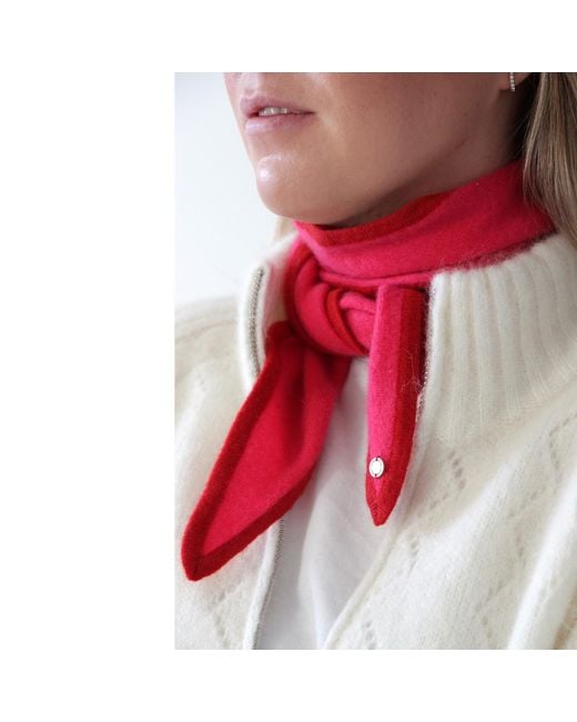 tirillm Red Ayla Small Neck Scarf
