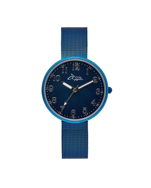 Bermuda Watch Company Blue Annie Apple Empress Interchangeable, Mesh Wrist To Nurse Watch Ladies