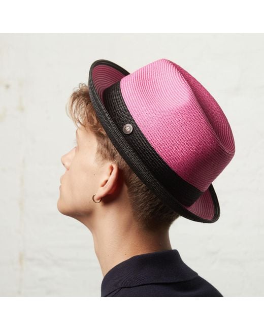 Dasmarca Hats Red Dasmarca Florence Fuchsia Summer Two Tone Crushable Hat for men
