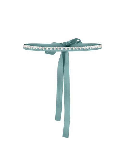 Tia Dorraine Blue Crystal-Embellished Belt