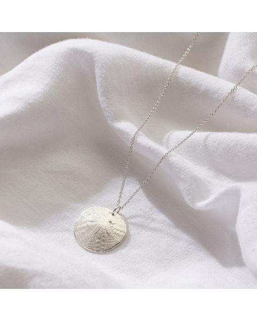 Posh Totty Designs Metallic Large Sand Dollar Necklace