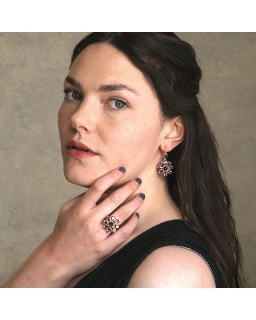 Emma Chapman Jewels Multicolor Boston Amethyst Dangle Earrings