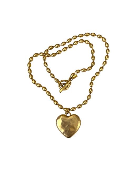 Sccollection Metallic Cara Heart Necklace