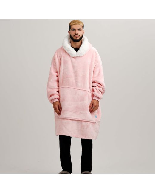 Ony Pink Furlined Hoodie Blanket for men