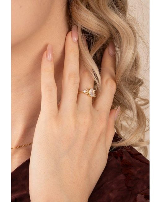 Starfish Project Metallic Starlight Moonstone Ring