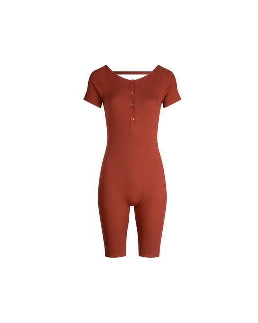The Koozy Red Julie Short Sleeve One-Piece