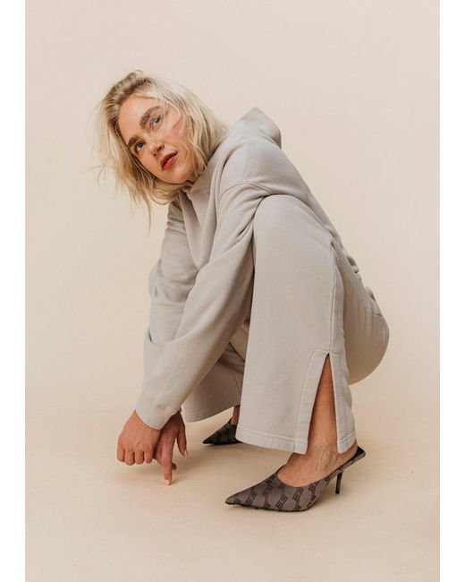 Ocio Leisurewear White Neutrals Flare Pant