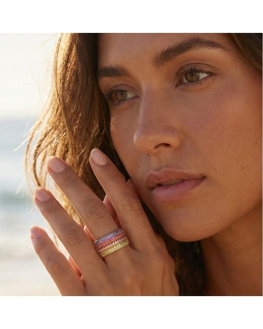 Native Gem Metallic Billionaire Ring- Ember