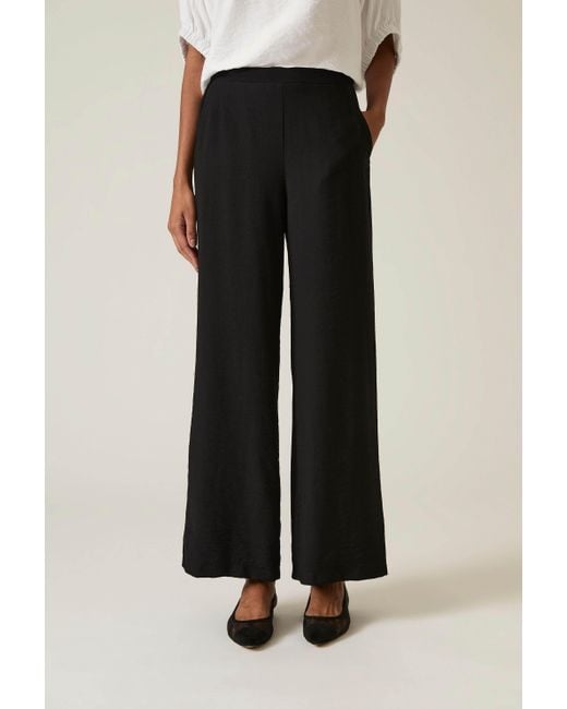James Lakeland Black Wide-Leg Trousers