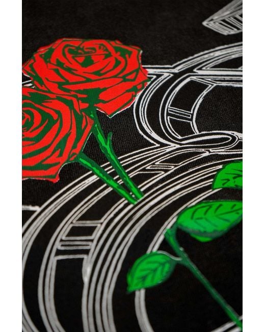 Éclectique Black Rose Graphic T-Shirt for men