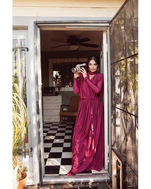 Rayan Purple The Drape Dress