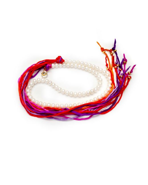 Persia Dona Jewelry Red Exotic Pearl Necklace