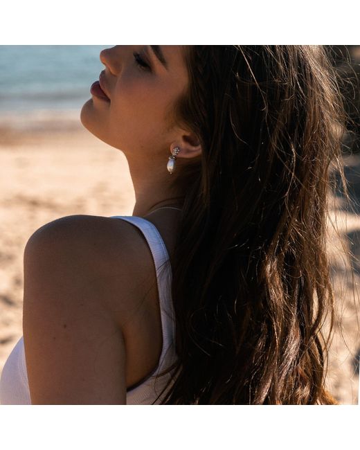 Dainty London Natural Baroque Pearl Earrings