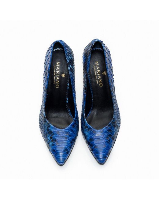 Mariano Shoes Blue Pavia Pumps