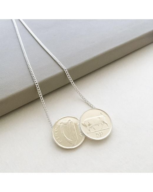 Katie Mullally Metallic Double Irish 5P Coin Necklace