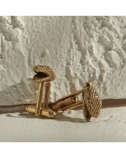Zeworks Metallic Naga Cufflinks for men