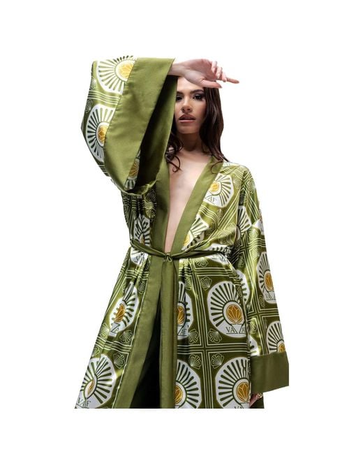 Vazaf Green Neutrals Kimono