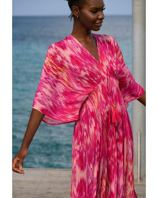 Sophia Alexia Pink Magical Capri Kimono Dress