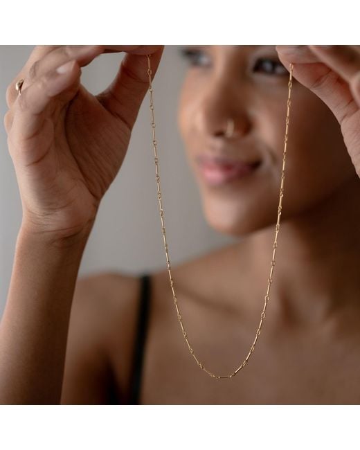 Inari Jewellery Metallic Bamboo Vine Filled Necklace