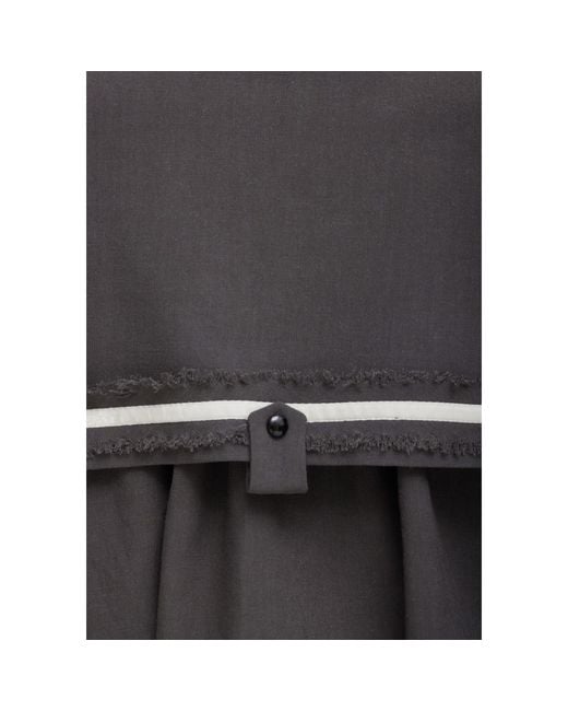 Julia Allert Gray Tie Front Long Sleeve Blouse –