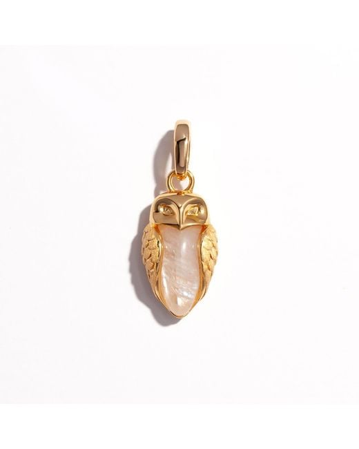 MARIE JUNE Jewelry Metallic Moonlit Owl Pendant