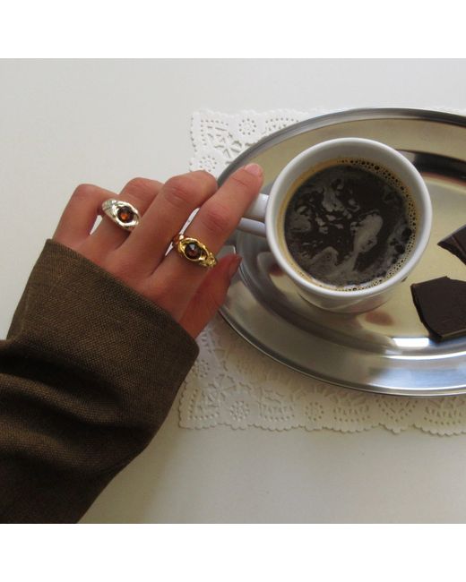 Casa Cala White Cala Espresso- Ring