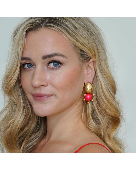 Saule Label Pink Tulia Earrings
