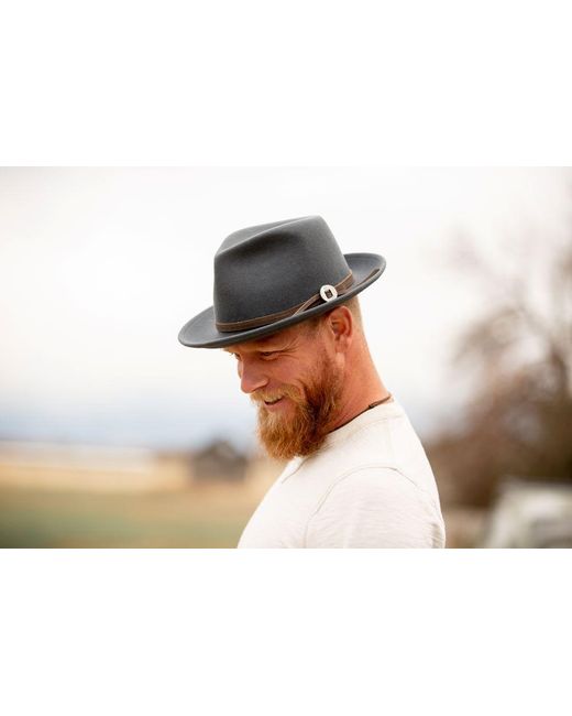 Jamie Slye Hats + Accessories Black Buddy Wool Fedora Hat