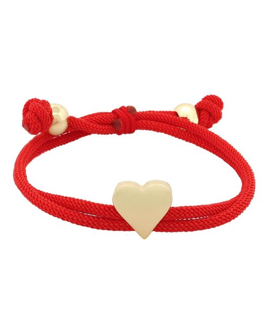 Ebru Jewelry Sacred Heart Cord Adjustable Bracelet