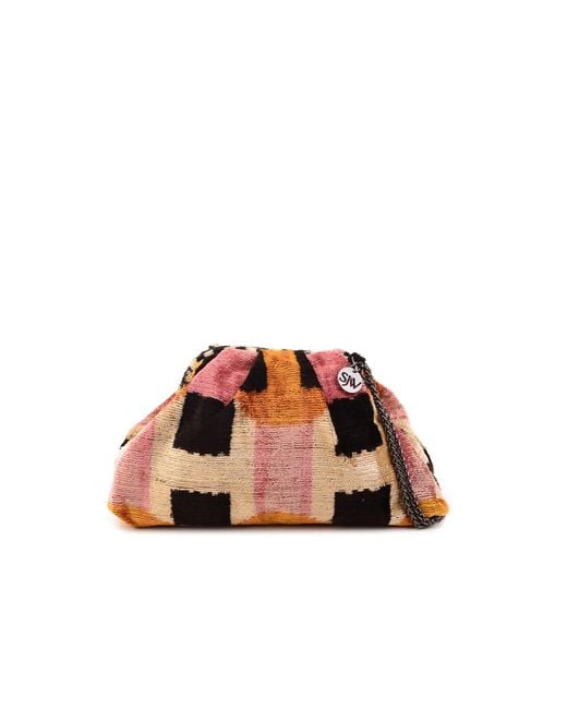 SJW BAGS LONDON Multicolor Victoria Ikat Mini Pouch Bag