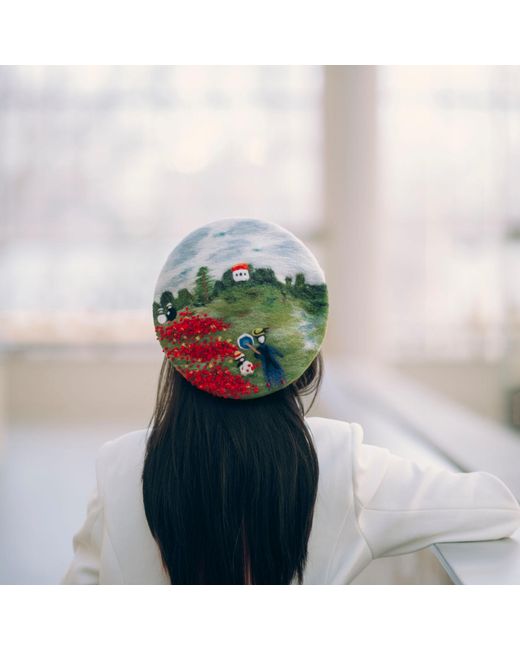 Heartfelt Layers Green Monet Poppy Fields