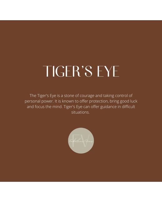 FV Jewellery White La Stèle Tiger's Eye Ring